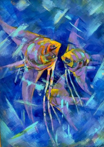 TRIO - Peinture - Charles TAPIERO