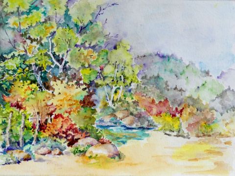 chemin de traverse - Peinture - Jean Jourdan chemin de traverse - Peinture - Jean Jourdan