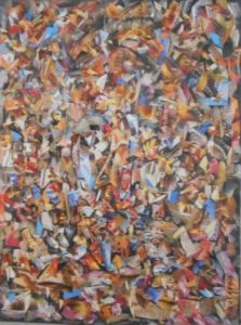 Peinture de BOURGEOIS: La foule