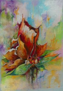 Peinture de Jean Jourdan: Parfum de fleurs-1-