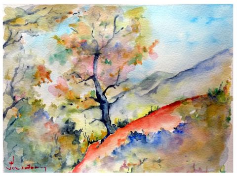 l'arbre - Peinture - Jean Jourdan