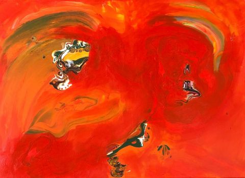 Ritournelle des lazzis décadents - Peinture - Jean-Philippe ESTEBENET