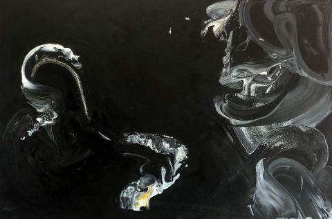 Songe errant sur les contreforts de la réalité - Peinture - Jean-Philippe ESTEBENET