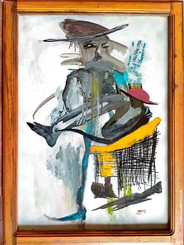 Le social  - Peinture - Dieudonne