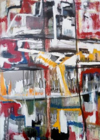 Je t’aime  - Peinture - Dieudonne