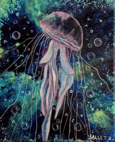 LA MEDUSE - Peinture - isabelle sallet 