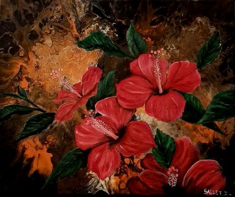 LES FLEURS DU MAL - Peinture - isabelle sallet 