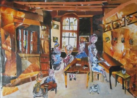 De grands enfants - Peinture - BOURGEOIS