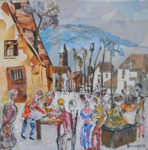 Jour de fête - Peinture - BOURGEOIS