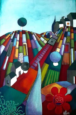 L'artiste Marie-Pierre JAN - Les collines
