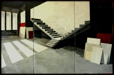 trio escalier - Peinture - YRO