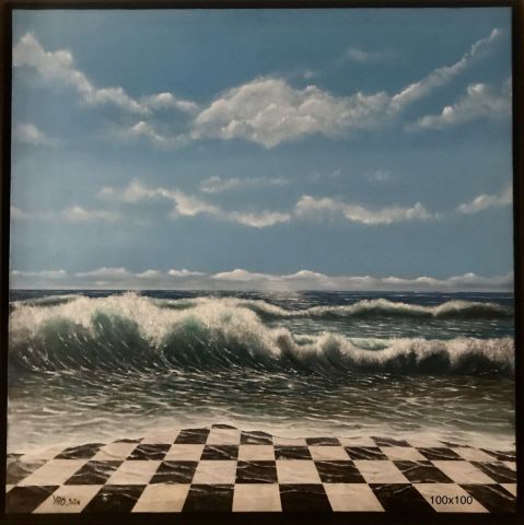 dames de plage - Peinture - YRO