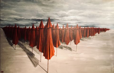 Peinture : migrations des paraseuls à la fin d'été - YRO Peinture : migrations des paraseuls à la fin d'été - YRO