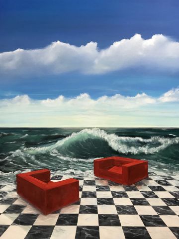 club d'echec - Peinture - YRO