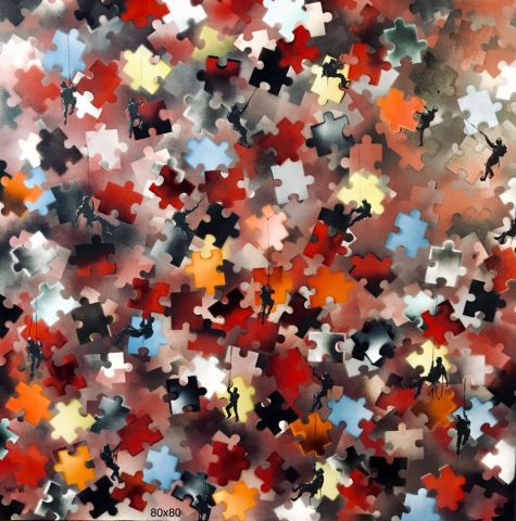 l'escalade vaine - Peinture - YRO