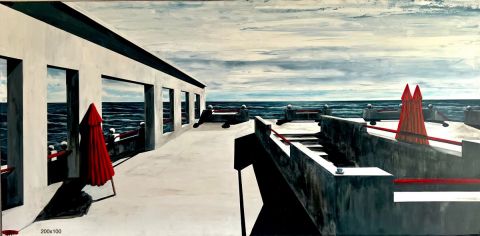 la tasse bleue - Peinture - YRO