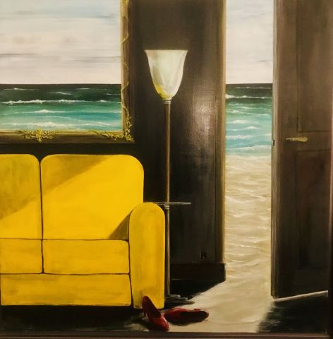 Peinture : le canapé jaune - YRO Peinture : le canapé jaune - YRO