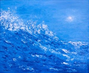 Peinture de AILEDELO: Le grand bleu