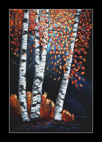 Le Chant des Bouleaux - Peinture - AILEDELO