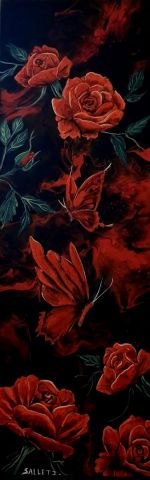 BATTEMENTS DE VELOURS - Peinture - isabelle sallet 