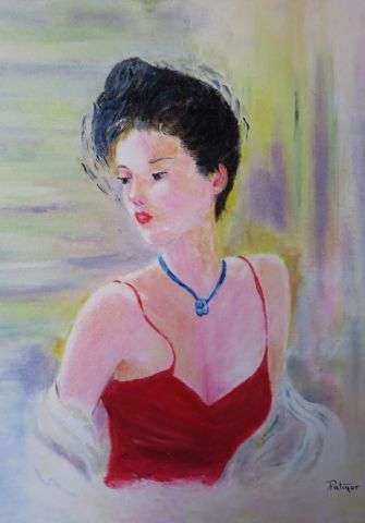 Dame en robe de soirée - Peinture - Patmor