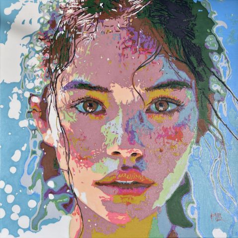 Captivating Gaze - Peinture - Michel Lheureux Captivating Gaze - Peinture - Michel Lheureux