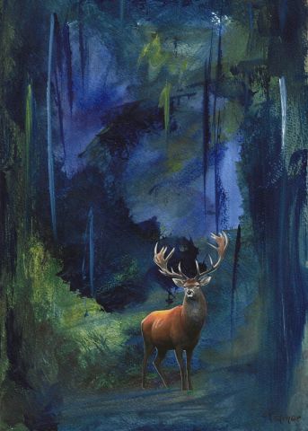 Le roi de la forêt - Peinture - Patmor