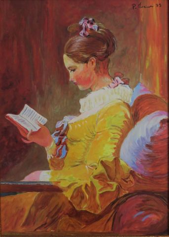 La liseuse  - Peinture - Patmor