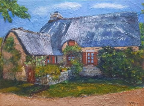 Chaumière au Kerhinet - Peinture - Patmor