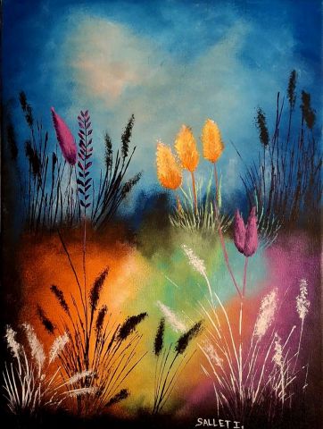 LUEURS SUSPENDUES - Peinture - isabelle sallet 