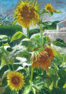 Peinture de Patmor: Les tournesols