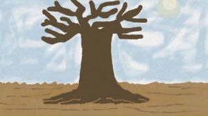 Peinture de Aminata Niang: Le Baobab