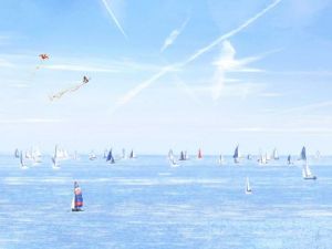 Voir cette oeuvre de Jean-Luc Rousseau: Voiliers (Nieuport - Nieuwpoort)