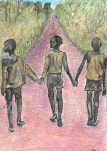 Peinture de Patmor: Sur la piste des savanes