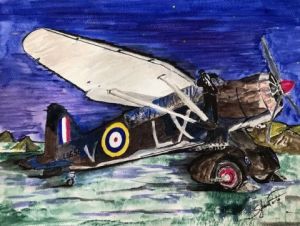 Peinture de COMETE: VOL DE NUIT