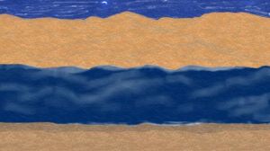 Peinture de Aminata Niang: Paysage frais