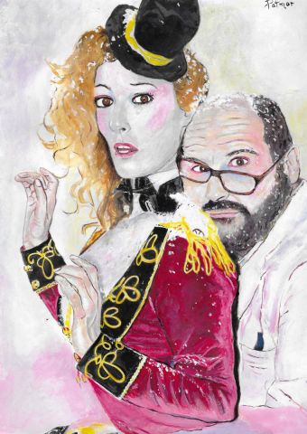 Couple en fête - Peinture - Patmor