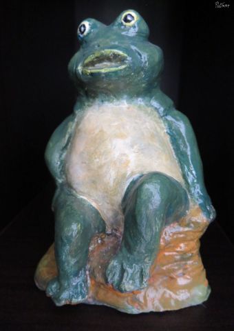 La grenouille - Sculpture - Patmor