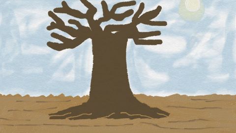 Le Baobab - Peinture - Aminata Niang