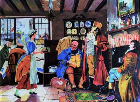 L'auberge - Peinture - Patmor