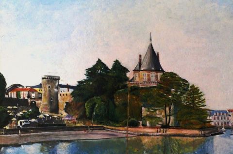 Le château à Pornic - Peinture - Patmor