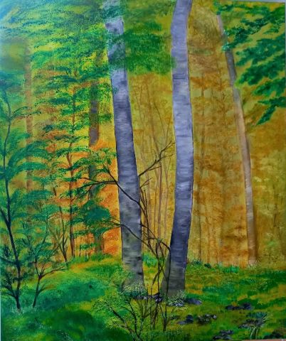 VERS L OREE DU BOIS - Peinture - LUCIE2 VERS L OREE DU BOIS - Peinture - LUCIE2