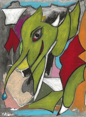 Éléphant - Peinture - Patmor