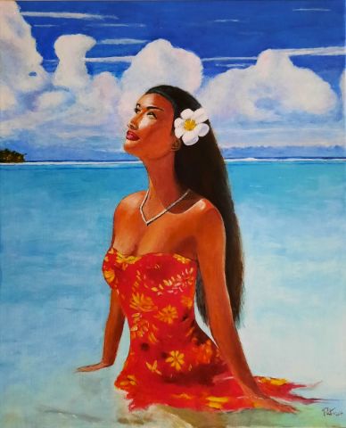 Beauté polynésienne - Peinture - Patmor