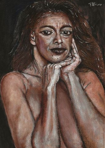 Femme préoccupée - Peinture - Patmor