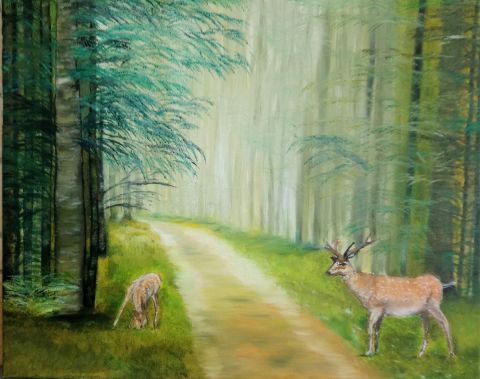 PAUSE FEERIQUE - Peinture - LUCIE2