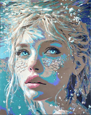 Peinture : Ocean Siren - Michel Lheureux