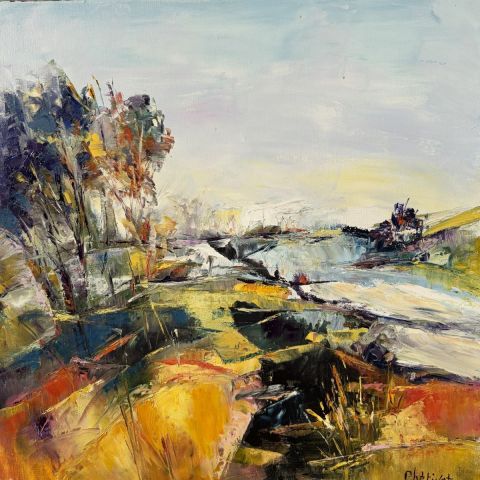 lumière d'automne - Peinture - janine chetivet