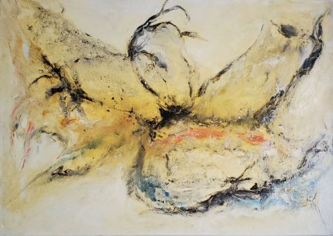 Peinture : galaxie - Dikyr