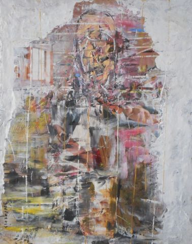 Peinture : L'écho d'un visage - BOURGEOIS